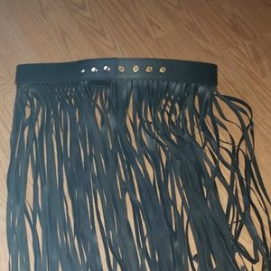 Black Fringe Belt